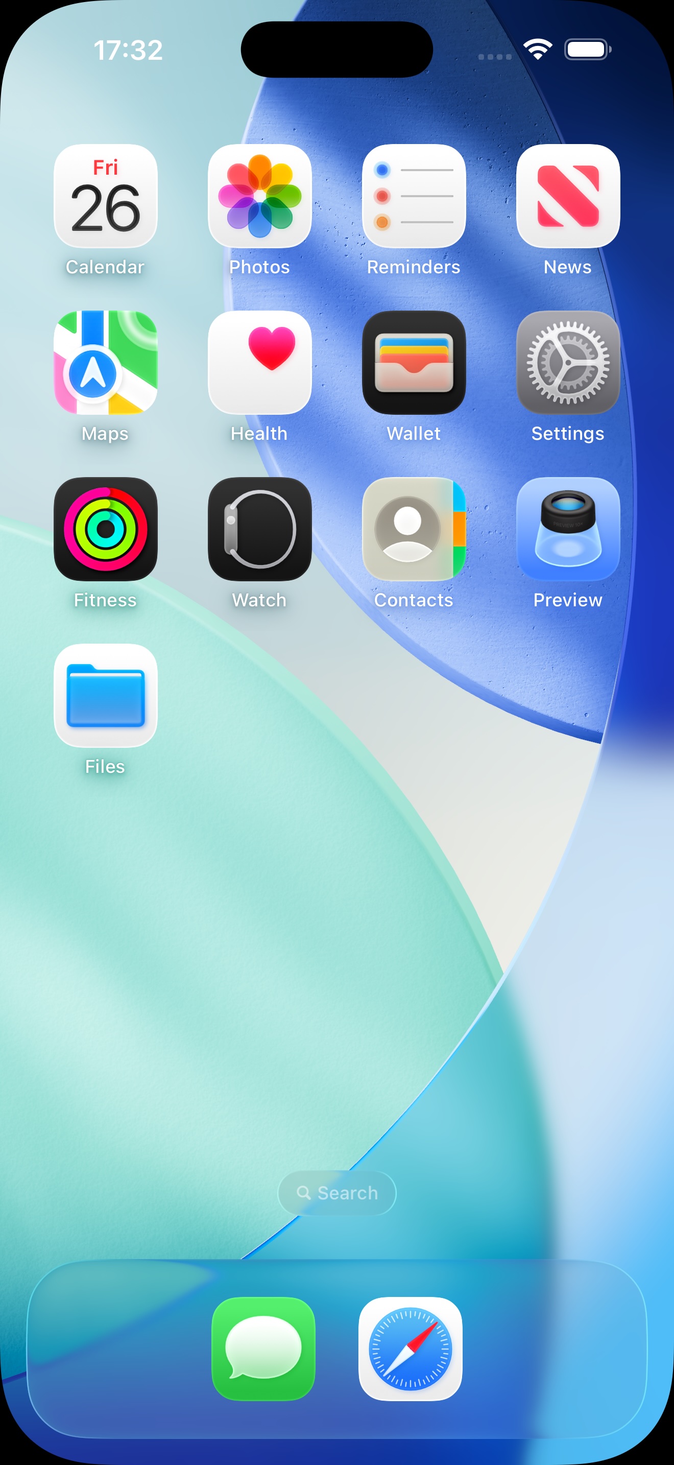 iPhone Home Screen before AppList.
