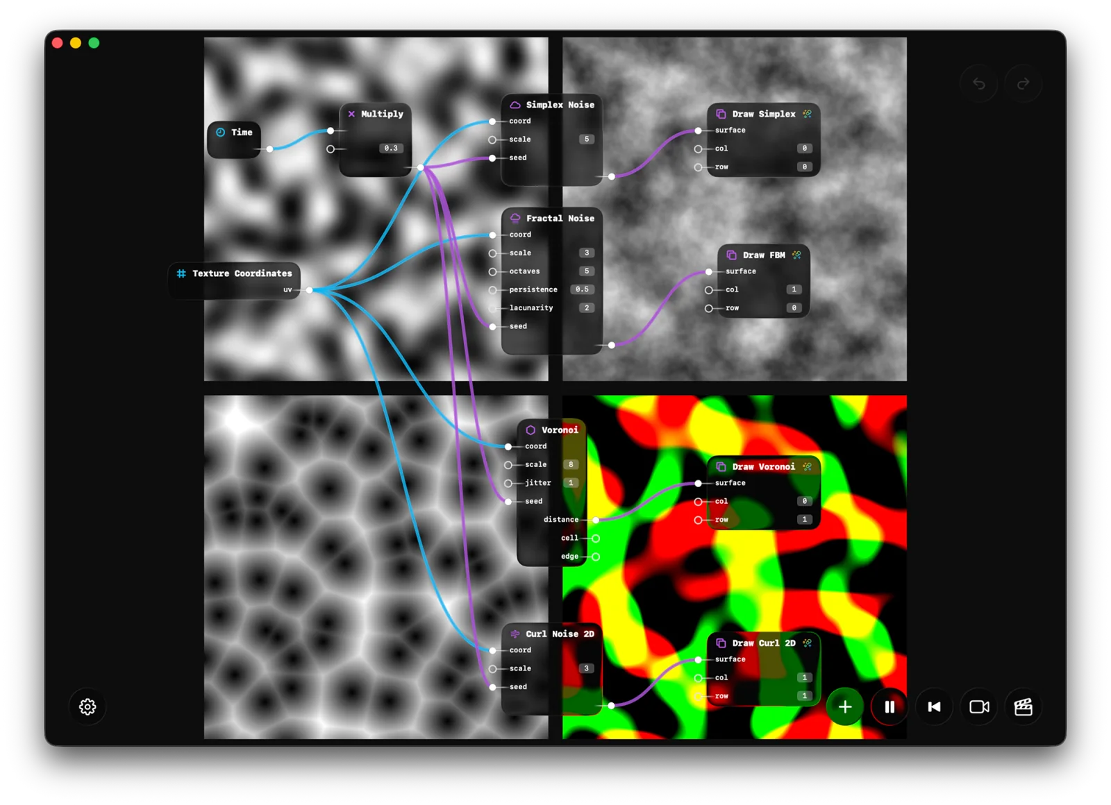 Wide node-based composition in GlassVFX.