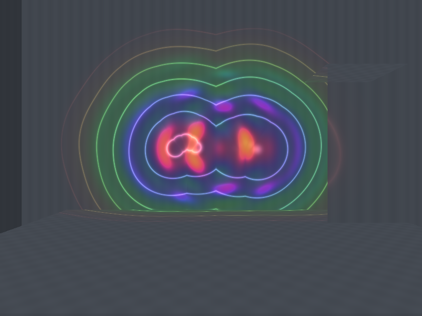 Living Surfaces creates overlapping colorful ripples near simulated fingertips